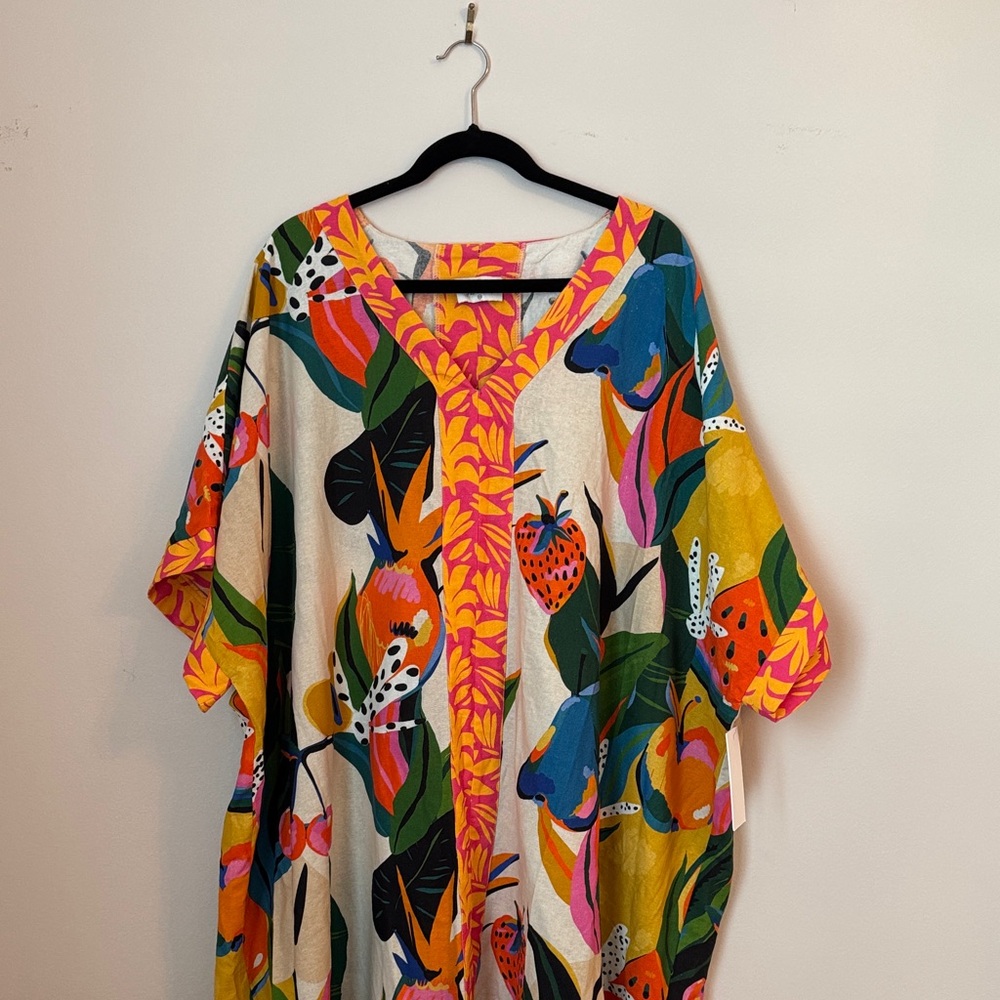 Vibrant Multicolor Kaftan Dress